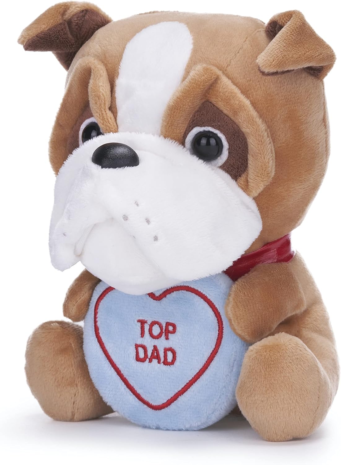 Posh Paws Swizzles Love Hearts 18cm Bruce the Bulldog 'TOP DAD' Soft Toy (7-Inches
