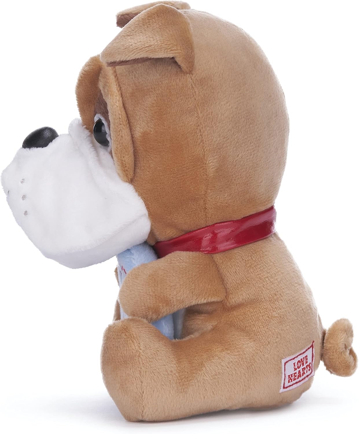 Posh Paws Swizzles Love Hearts 18cm Bruce the Bulldog 'TOP DAD' Soft Toy (7-Inches
