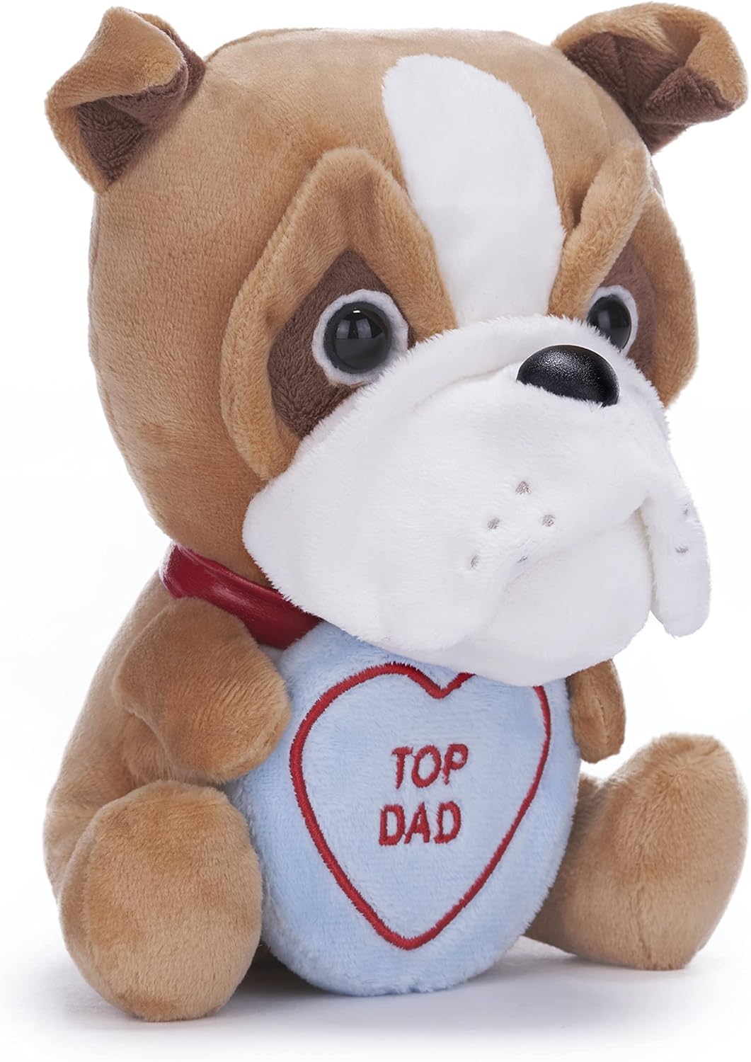 Posh Paws Swizzles Love Hearts 18cm Bruce the Bulldog 'TOP DAD' Soft Toy (7-Inches