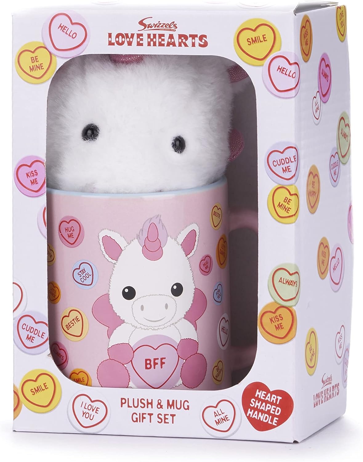 Love Hearts Unicorn Bff Mug And Plush St