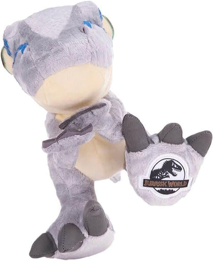 Jurassic World Chunky Baby Blue Velociraptor Dinosaur 10" Soft Toy (25cm)