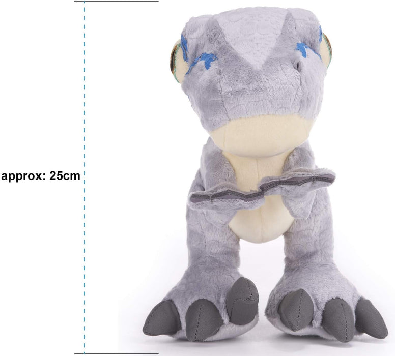 Jurassic World Chunky Baby Blue Velociraptor Dinosaur 10" Soft Toy (25cm