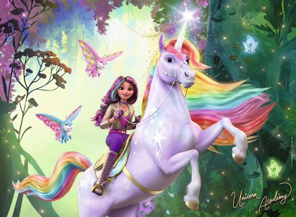 Ravensburger Kinderpuzzle - 12004164 - Unicorn Academy - Einhorn-Puzzle für Kinder ab 6 Jahren, mit 100 Teilen im XXL-Format, Einhorn-Geschenke