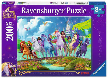 Ravensburger Kinderpuzzle - 12004165 - Unicorn Academy - Einhorn-Puzzle für Kinder ab 8 Jahren, mit 200 Teilen im XXL-Format, Einhorn-Geschenke