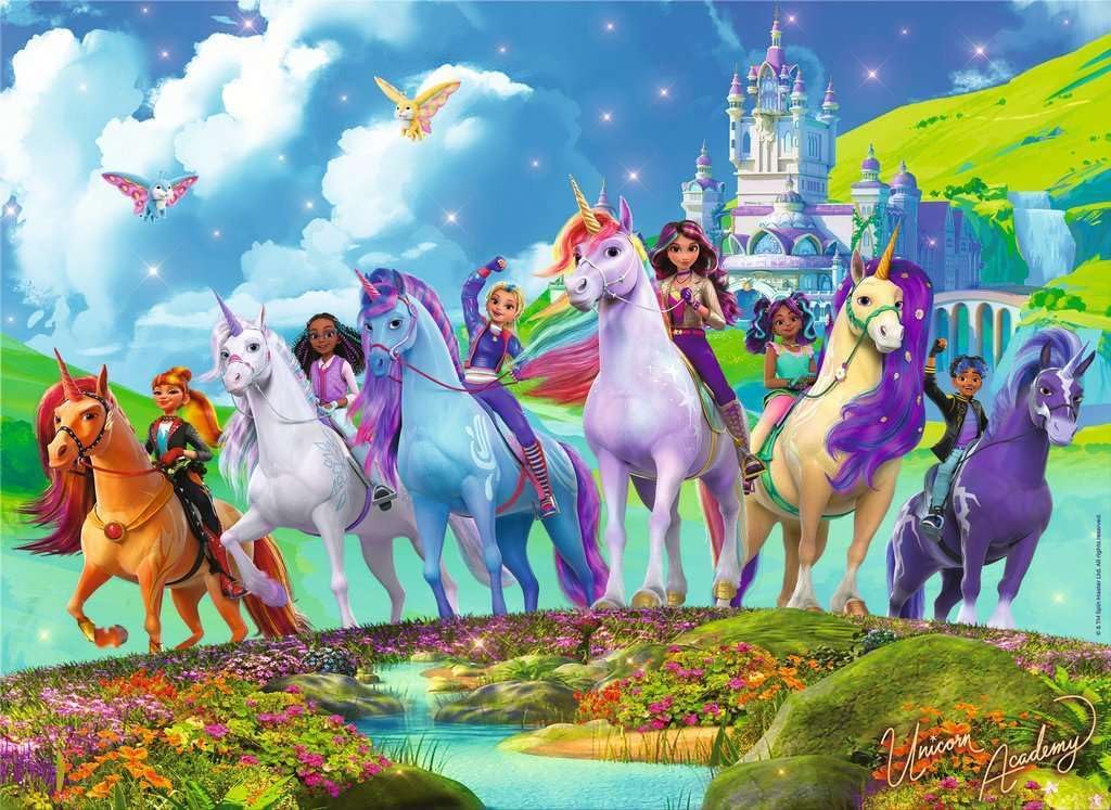 Ravensburger Kinderpuzzle - 12004165 - Unicorn Academy - Einhorn-Puzzle für Kinder ab 8 Jahren, mit 200 Teilen im XXL-Format, Einhorn-Geschenke