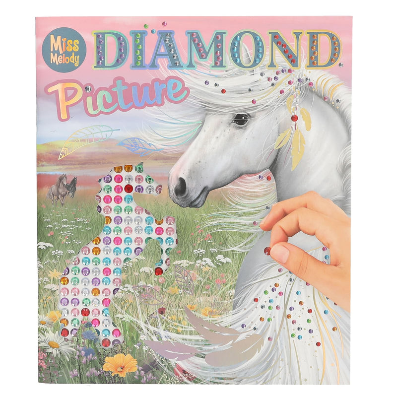 Depesche 13484 Sticker Book with 10 Pages Horse Motifs for Decorating, Includes Glittering Gems for Sticking