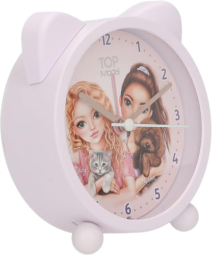 Topmodel - Alarm Clock Kitty And Doggy - Lilac - 11 Cm (413548)