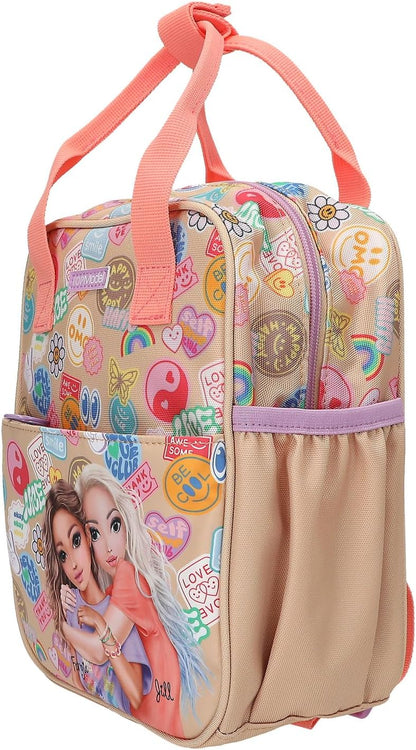 Topmodel - Topmodel Backpack Girl Power - Beige And Coral - Small (413291)
