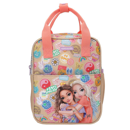 Topmodel - Topmodel Backpack Girl Power - Beige And Coral - Small (413291)
