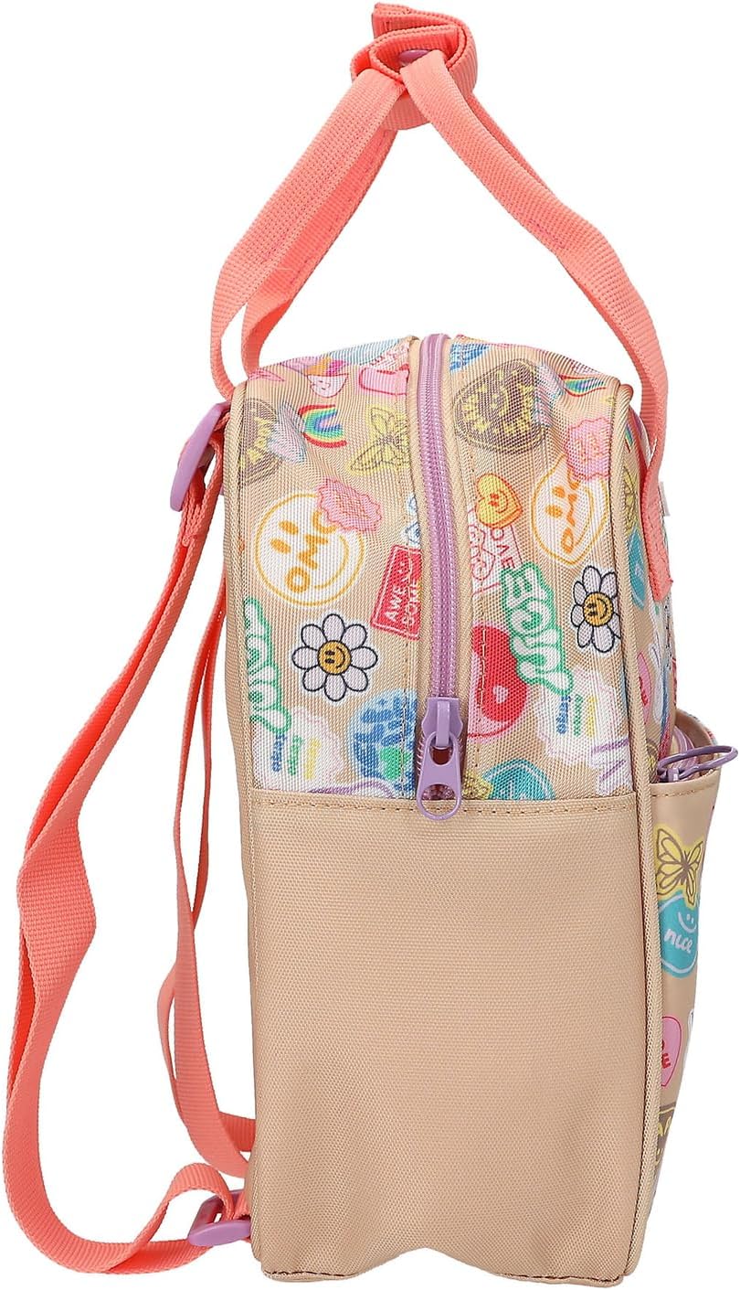 Topmodel - Topmodel Backpack Girl Power - Beige And Coral - Small (413291)