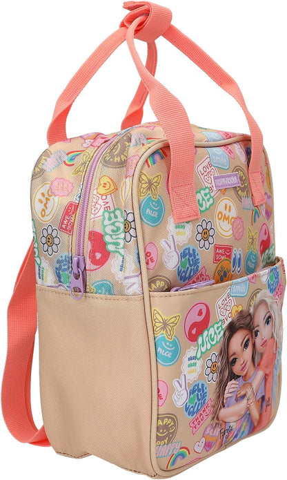 Topmodel - Topmodel Backpack Girl Power - Beige And Coral - Small (413291)