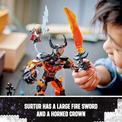 Lego - Super Heroes - Thor Vs. Surtur Construction Figure (76289.)