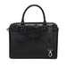 dbramante1928 - Rosenborg Laptoptas 16" voor Dames en Heren - Tas met gestructureerde lederen handgrepen en verstelbare schouderriem - Van echt volnerf leer - Zwart (2e generatie)