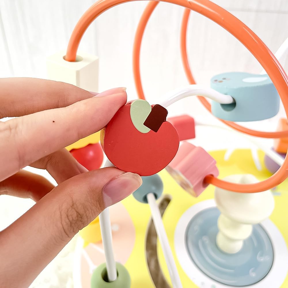 Classic World Classic World CL20189 - Perline con fiocco e perline, giocattolo educativo per bambini, 1 anno, 1 anno