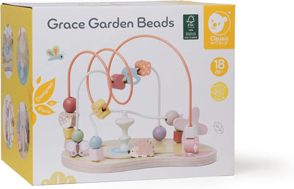 Classic World Classic World CL20189 - Perline con fiocco e perline, giocattolo educativo per bambini, 1 anno, 1 anno