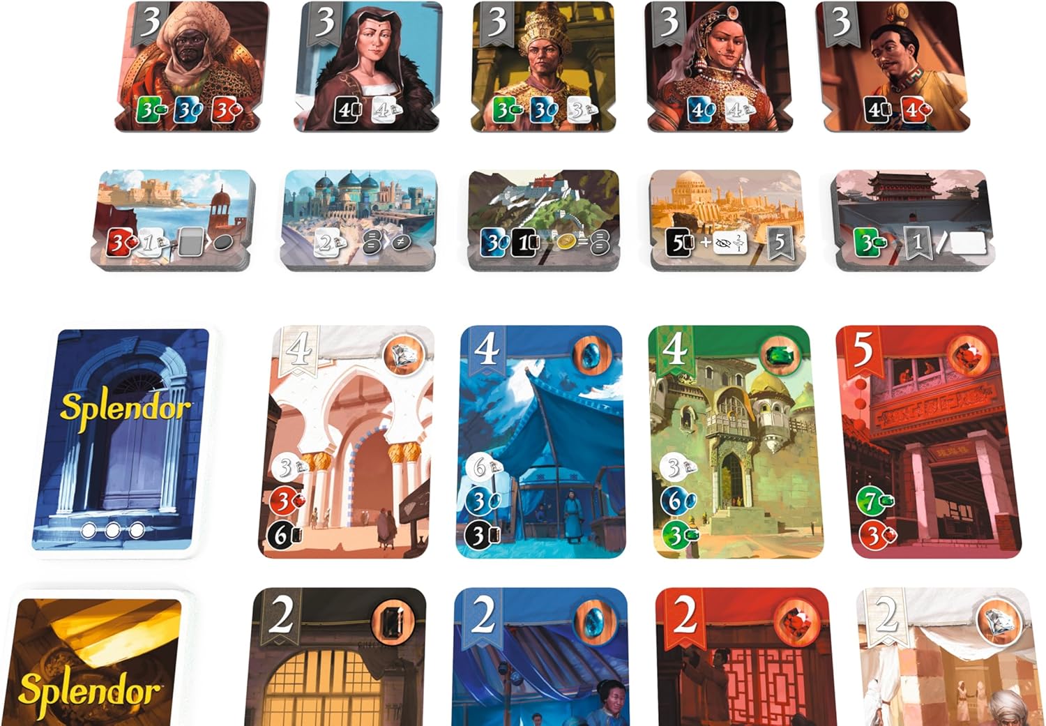Space Cowboys Splendor The Silk Road Expansion - Explora los puestos comerciales y compite por los azulejos de la ciudad. Juego de estrategia para niños y adultos, a partir de 10 años, 2-4 jugadores