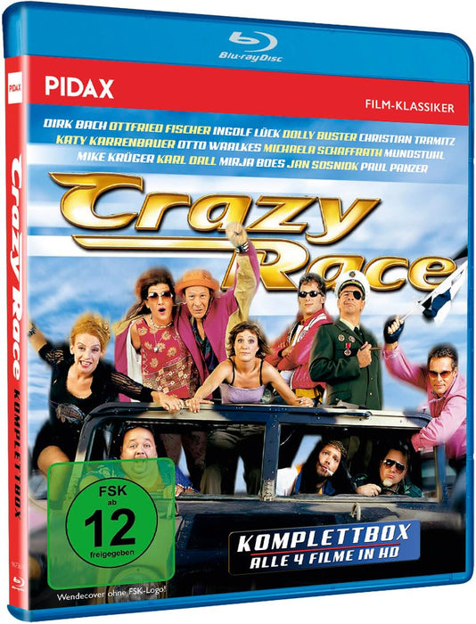 Crazy Race - Komplettbox / Die komplette 4-teilige Spielfilm-Reihe (Pidax Film-Klassiker)