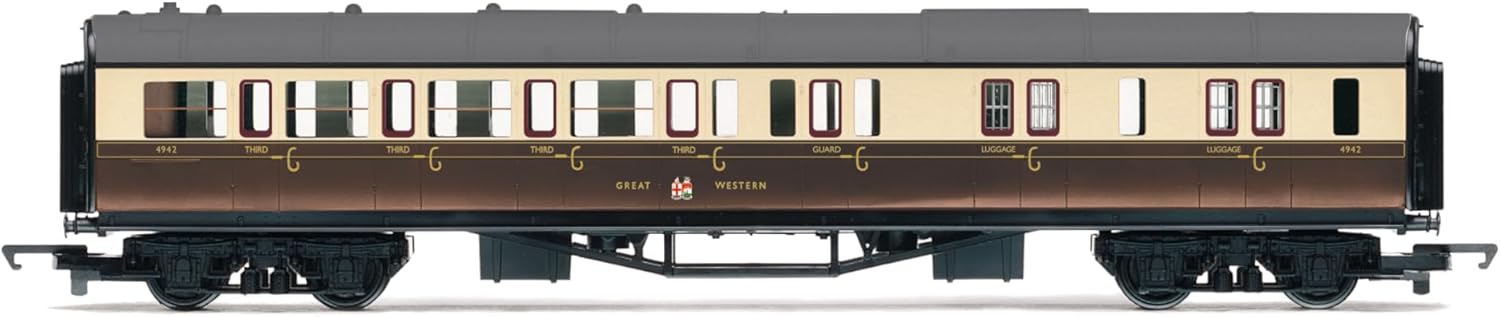 Hornby Steam Train - R30376 RailRoad GWR, Class 1000, 'County of Merioneth' Train Pack - Era 3 00 Gauge Locomotives, Engine Models for Adults - 1:76 Scale Model Gift