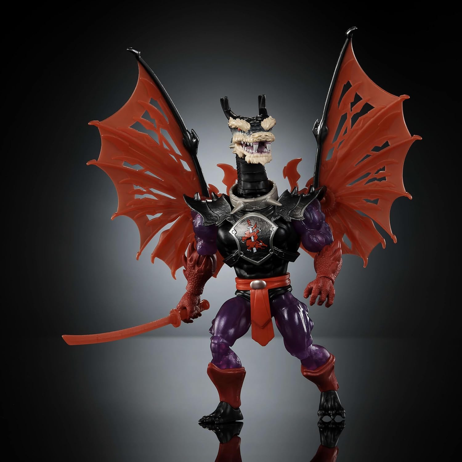 Masters of Universe Origins Turtles of Grayskull Ninjor Reptile Wars Posable Action Figure, Teenage Mutant Ninja & MOTU Crossover Villain Ninja Toy