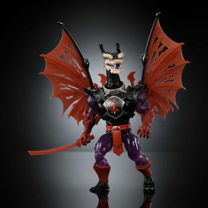 Masters of Universe Origins Turtles of Grayskull Ninjor Reptile Wars Posable Action Figure, Teenage Mutant Ninja & MOTU Crossover Villain Ninja Toy