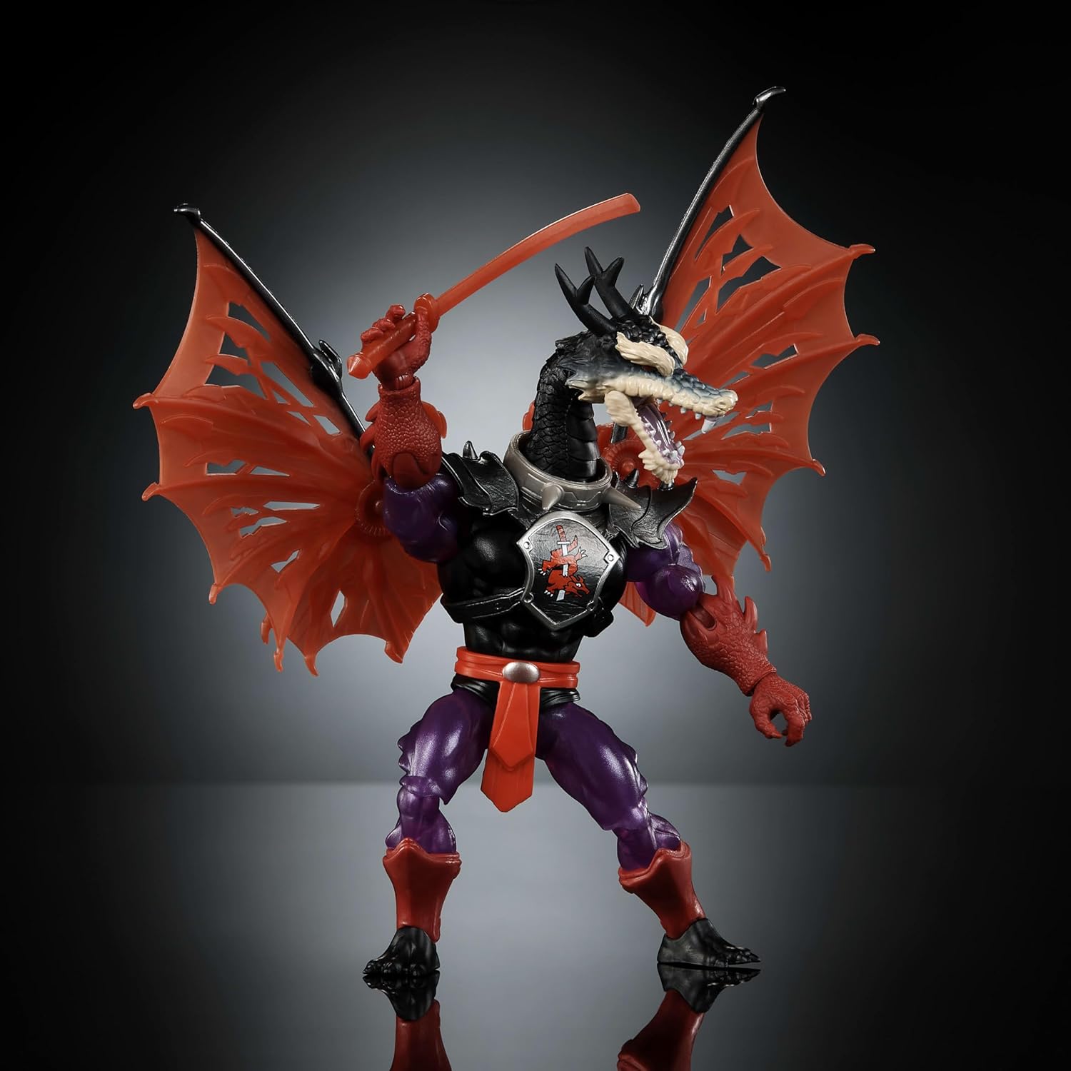 Masters of Universe Origins Turtles of Grayskull Ninjor Reptile Wars Posable Action Figure, Teenage Mutant Ninja & MOTU Crossover Villain Ninja Toy