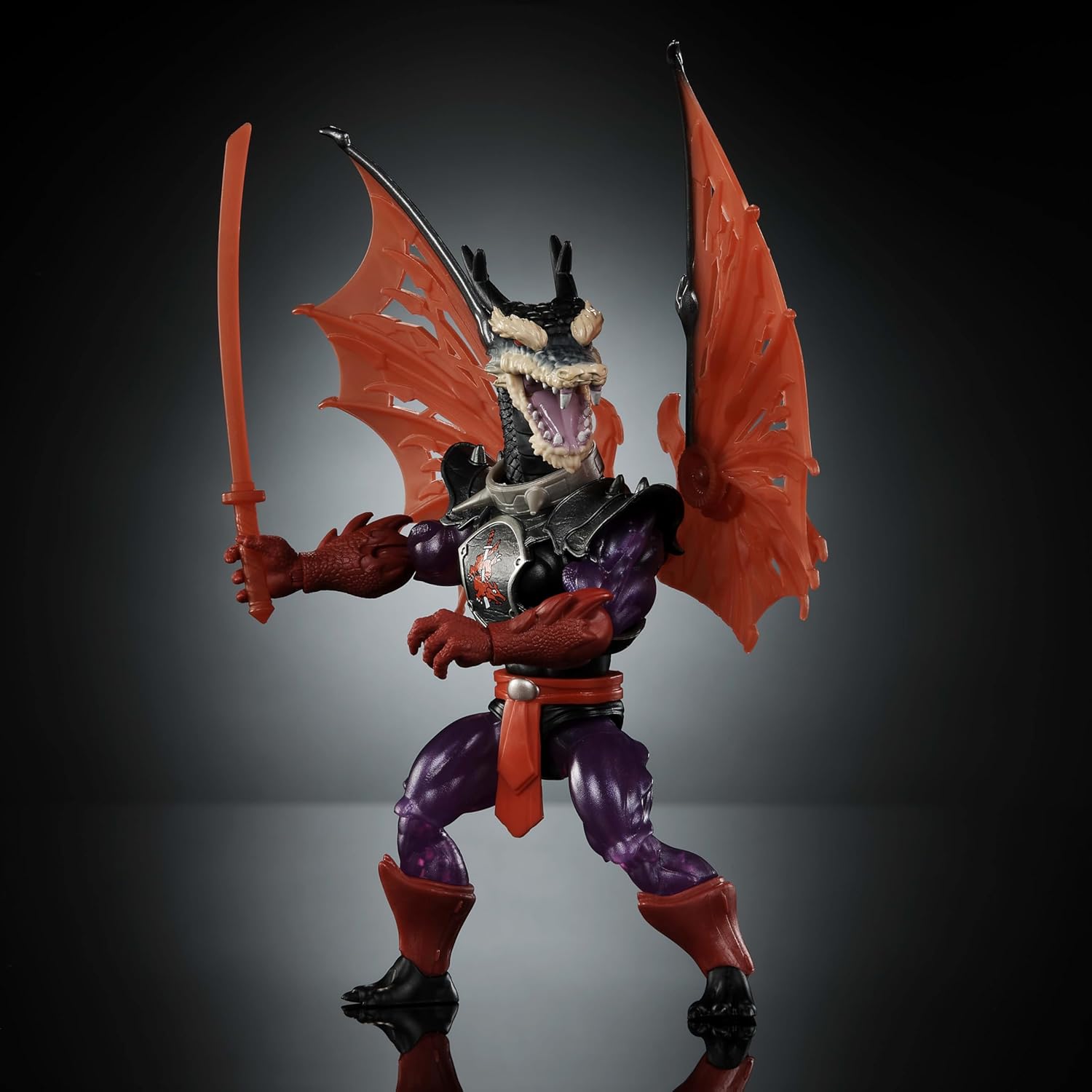 Masters of Universe Origins Turtles of Grayskull Ninjor Reptile Wars Posable Action Figure, Teenage Mutant Ninja & MOTU Crossover Villain Ninja Toy