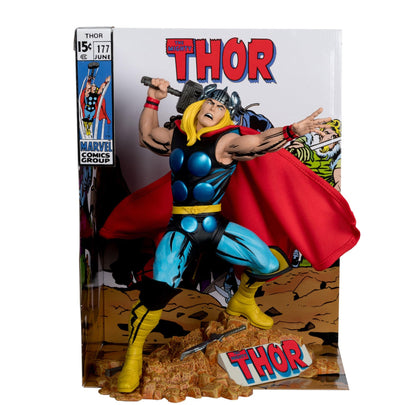 McFarlane Toys - Marvel Thor 1:6th Scale Collectible with Scene & Comic (The Mighty Thor #177