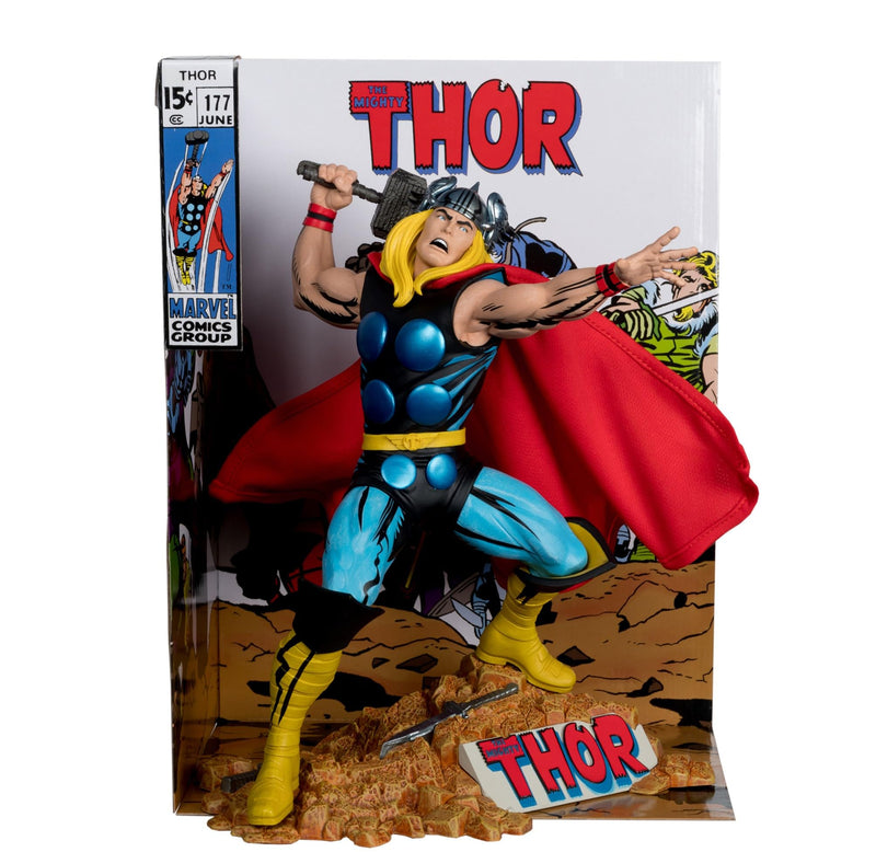 McFarlane Toys - Marvel Thor 1:6th Scale Collectible with Scene & Comic (The Mighty Thor #177