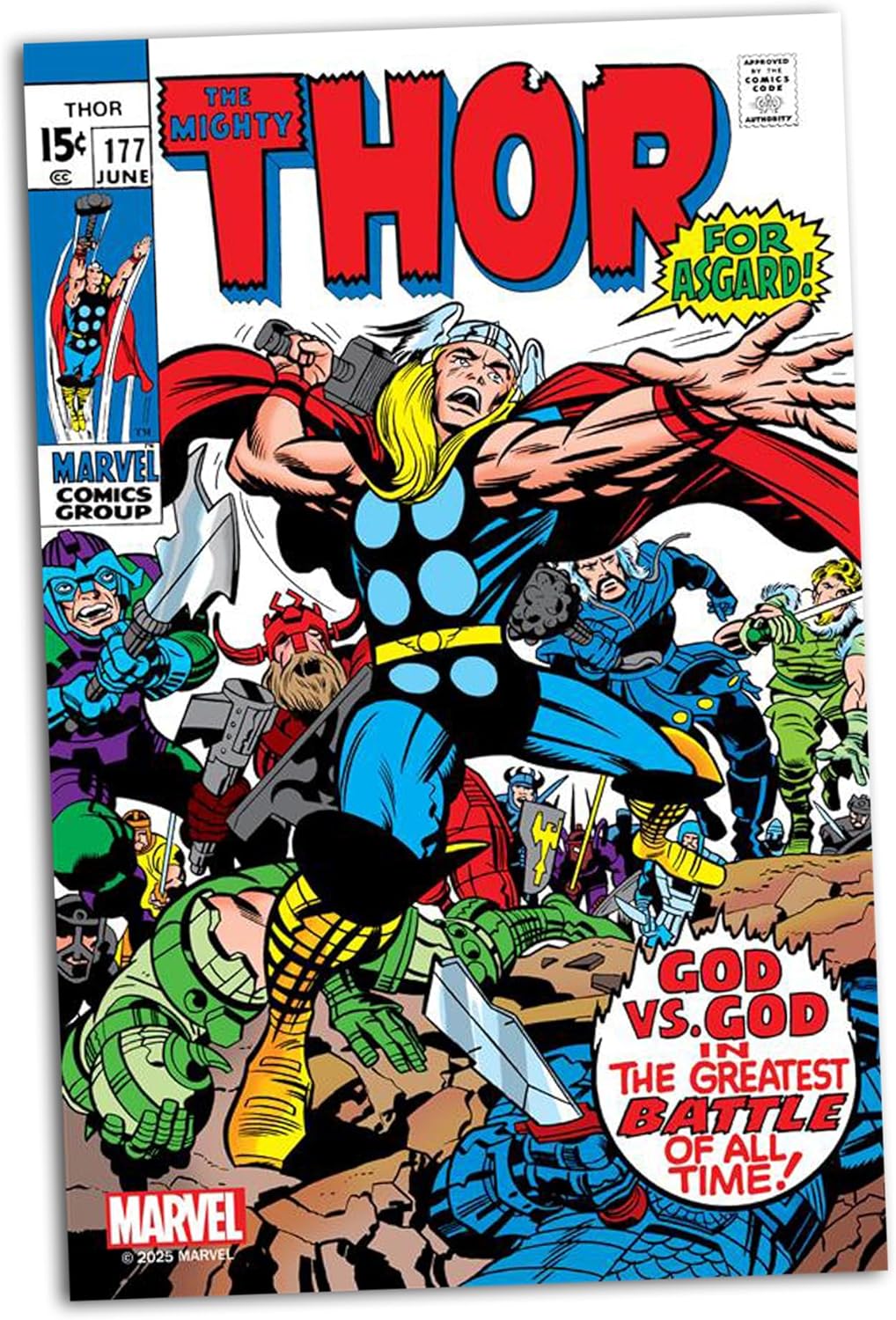 McFarlane Toys - Marvel Thor 1:6th Scale Collectible with Scene & Comic (The Mighty Thor #177