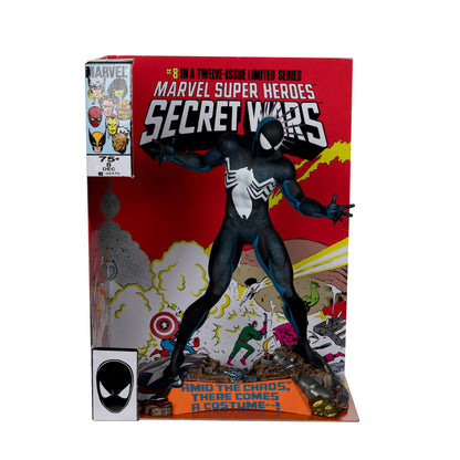 McFarlane Toys - Marvel Spider-Man coleccionable a escala 1:6 con escena y cómic (Marvel Super Heroes Secret Wars #8
