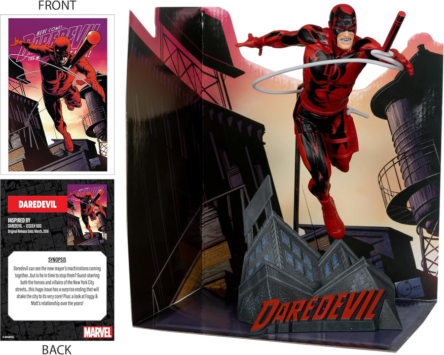 McFarlane Marvel Daredevil 1:10th Scale Collectible with Scene (Daredevil #600) Toys