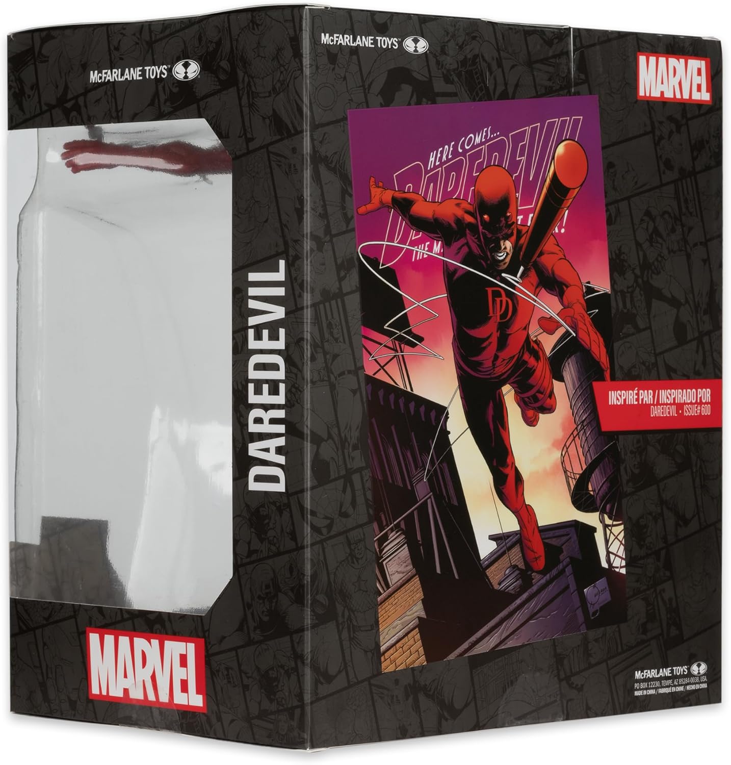 McFarlane Marvel Daredevil 1:10th Scale Collectible with Scene (Daredevil #600) Toys