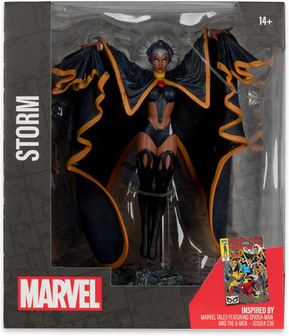 McFarlane Toys - Marvel Storm Coleccionable a escala 1:10 con escena (Marvel Tales con Spider-Man y The X-Men #236