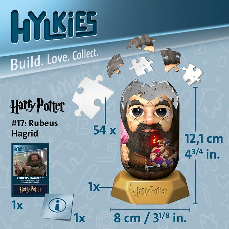 Ravensburger Hylkies Figures Hagrid - Harry Potter Gifts for Kids and Adults Age 6 Years Up - Collectable Toys and 3D Puzzles