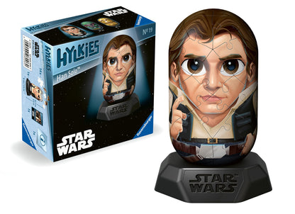 Ravensburger Hylkies: la Nueva Gama coleccionables para Montar tú Mismo. Figura #19 – Han Solo – para Todos los Fans de Star Wars – Construir, Enamorarse, coleccionar, Color Azul (12008006