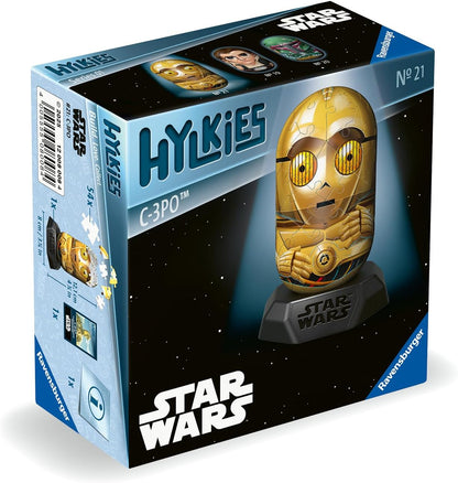 Ravensburger Hylkies: la Nueva Gama coleccionables para Montar tú Mismo. Figura #21 – C-3PO – para Todos los Fans de Star Wars – Construir, Enamorarse, coleccionar (12008008