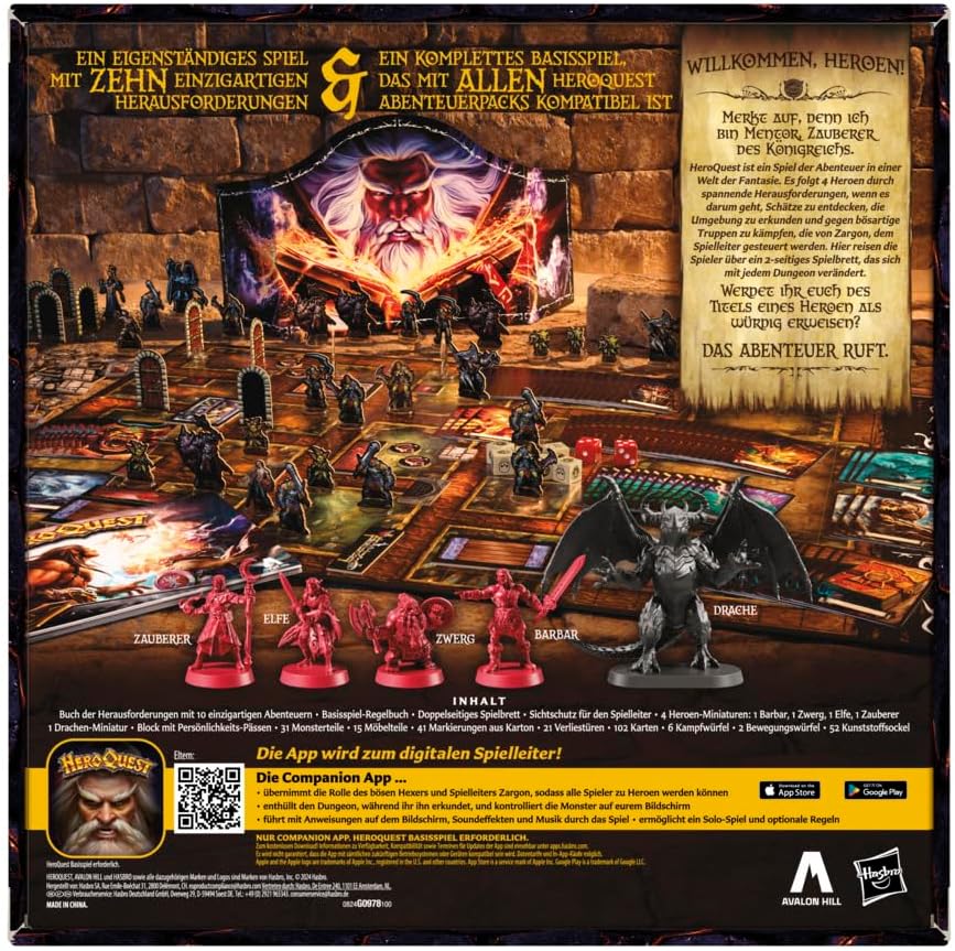 Avalon Hill HeroQuest Der Aufbruch - Juego de Mesa (versión Alemana