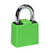 LocknCharge Resettable Keyless Silicone Covered Padlock for Carrier - Green 10128
