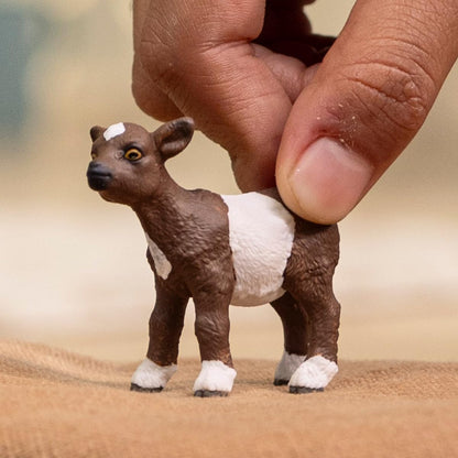Schleich Farm World - 6cm Baby Goat Kid Toy for Kids. Realistic Hand-Painted Farm Animal Toys for Boys and Girls. Fun Educational Figure for Screen-Free, Imaginative Learning for Children Age 3+ 14888