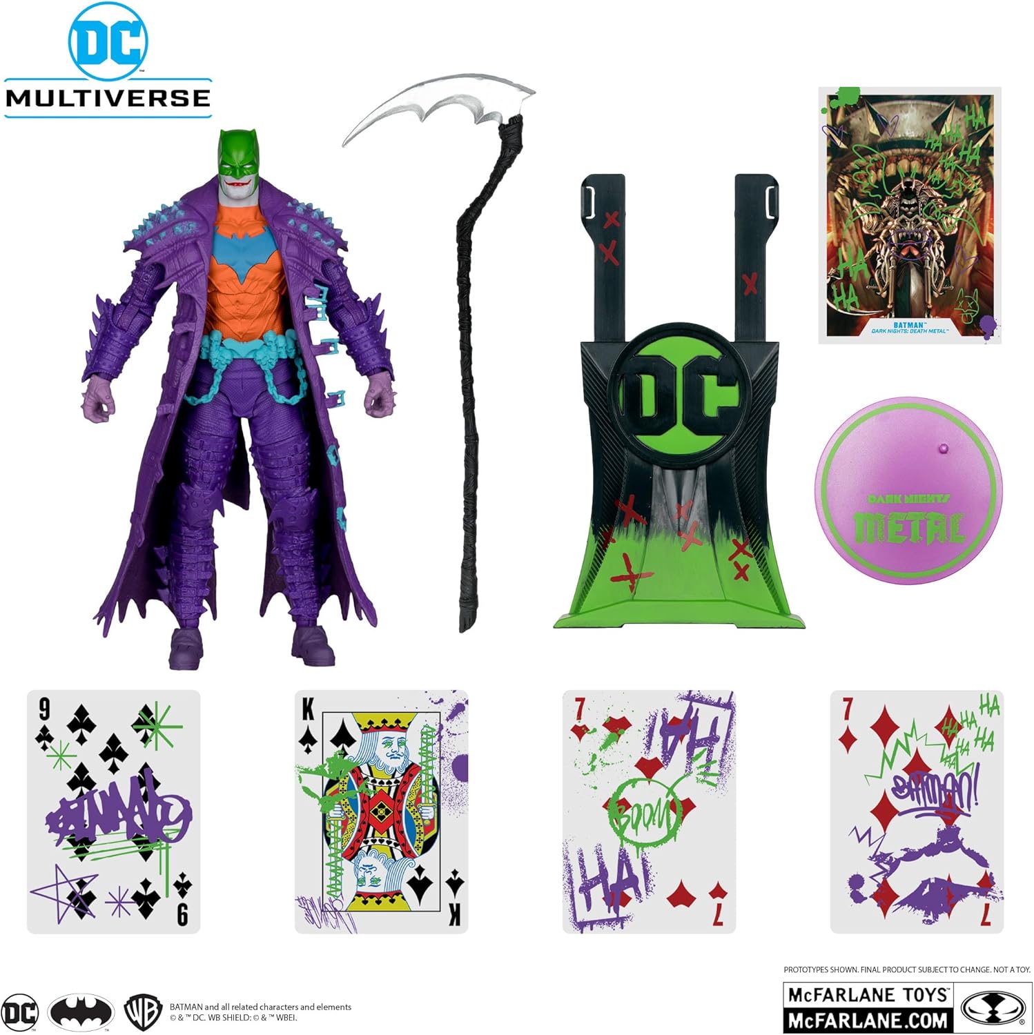 Dc Multiverse Action Figure Batman (Dark Nights: Death Metal) Jokerized (Gold Label) 18 Cm