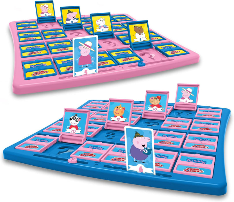 Winning Moves Peppa Pig Guess Who? Board Game including Peppa, Mummy Pig, George, Daddy Pig easy to set up, gift for ages 6 plus