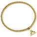 Harry Potter Stainless Steel Deathly Hallows Gold Ball Bead Bracelet