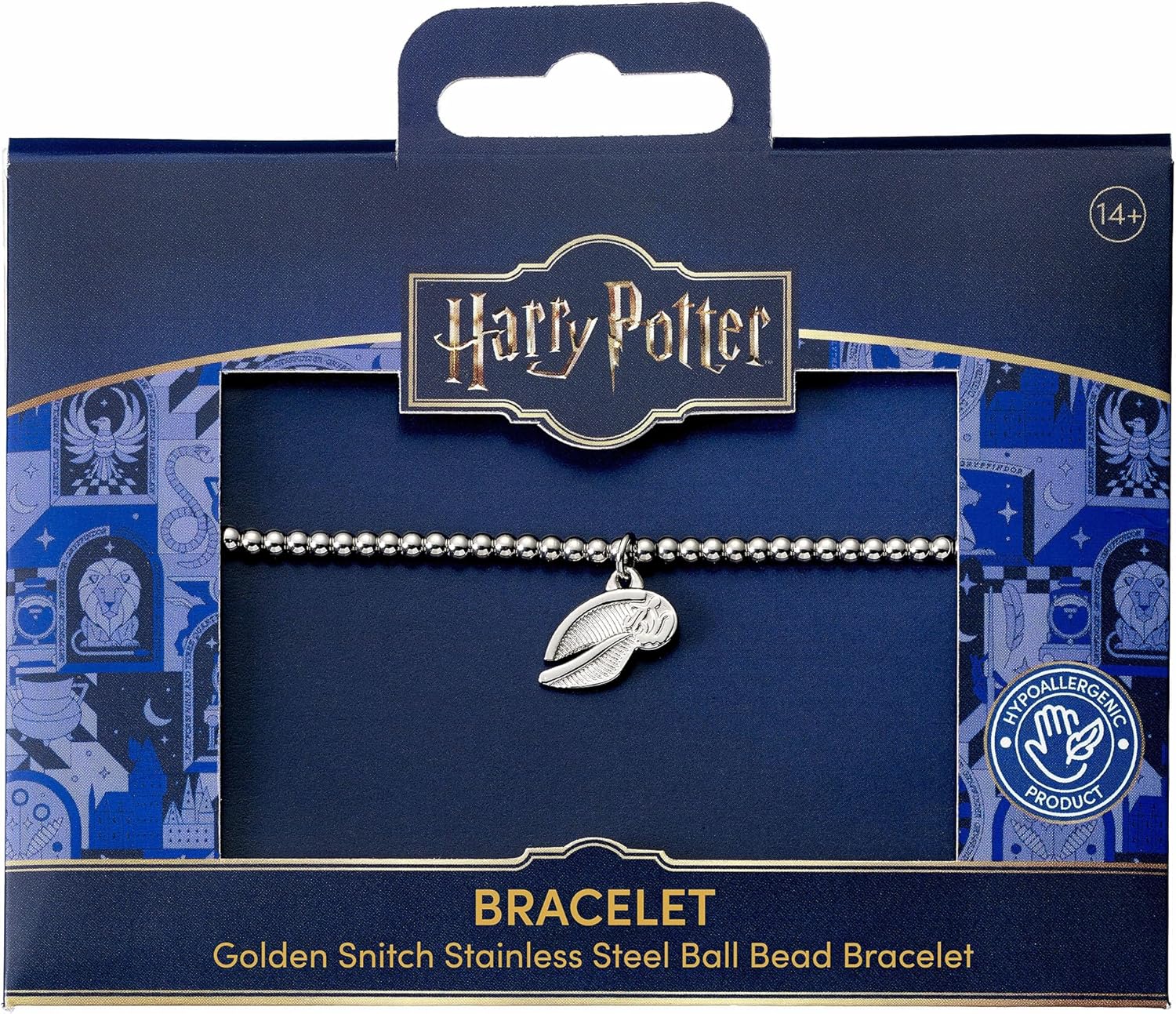 Harry Potter Stainless Steel Golden Snitch Ball Bead Bracelet