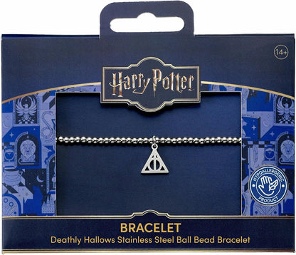 Harry Potter Stainless Steel Deathly Hallows Ball Bead Bracelet