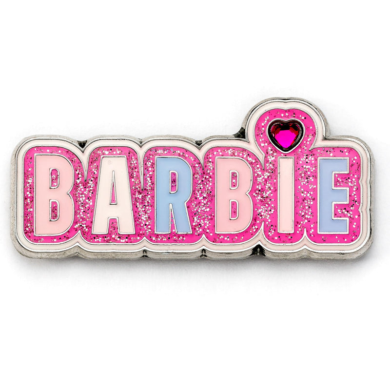 Barbie Sparkly Logo Pin Badge - Pink, Barbie Sparkly Logo Pin Badge - Roze, Eén maat, Zink, Barbie Glitzernde Logo-Anstecknadel – Rosa, Einheitsgröße, Zink