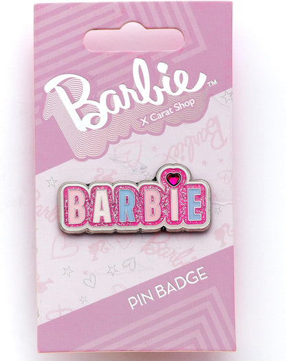 Barbie Sparkly Logo Pin Badge - Pink, Barbie Sparkly Logo Pin Badge - Roze, Eén maat, Zink, Barbie Glitzernde Logo-Anstecknadel – Rosa, Einheitsgröße, Zink