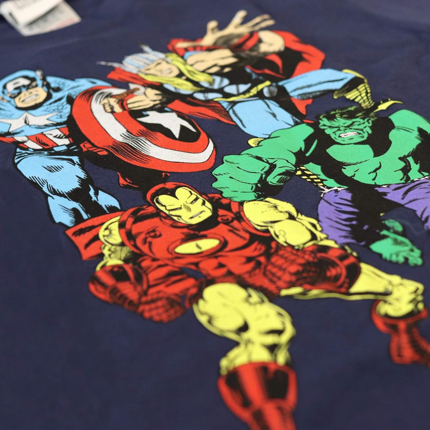 Marvel Official Avengers Boys T-Shirt (5/6 yrs) Navy