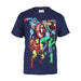 Marvel Official Avengers Boys T-Shirt (5/6 yrs) Navy
