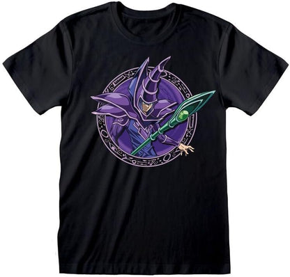 * Yu-Gi-Oh - Dark Magician ( Unisex Black T-Shirt) Ex Ex Large