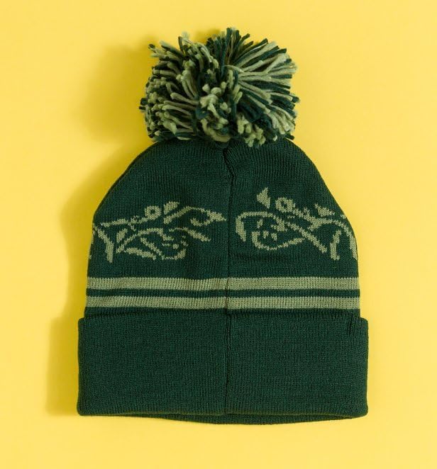 Lord of The Rings Middle Earth Knitted Bobble Hat and Scarf Set Green